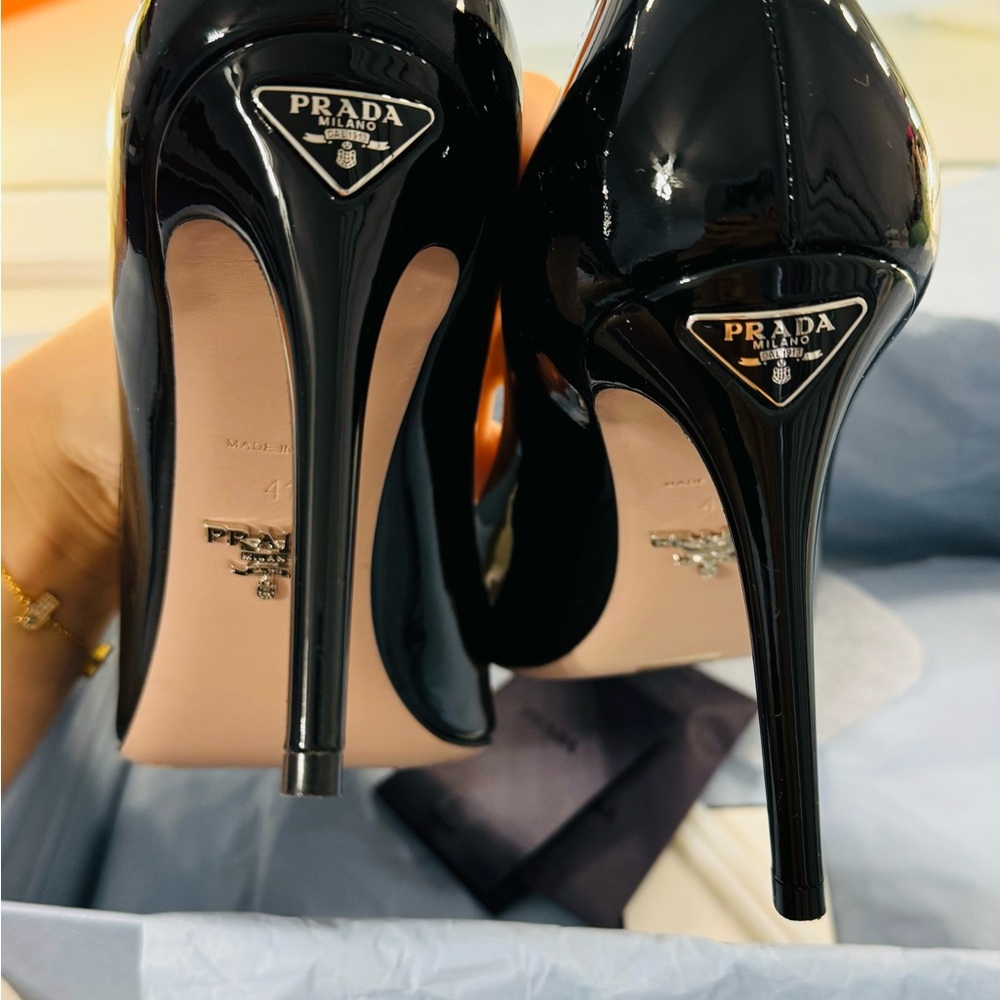 Prada patent leather pumps